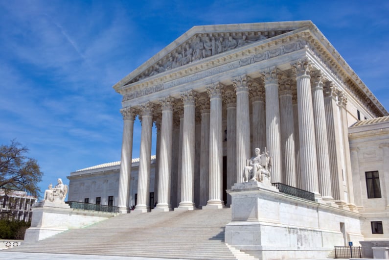 US Supreme Court building in Washington, DC