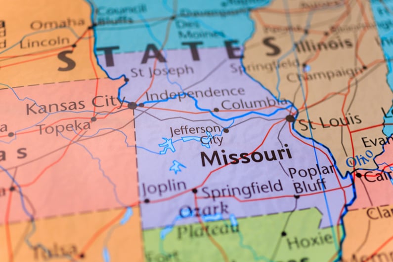 Map of missouri