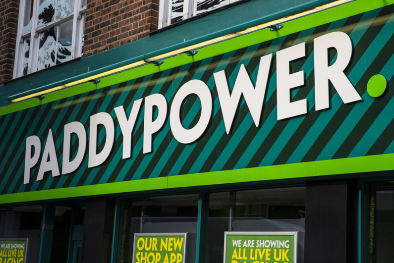 the shopfront of a Paddy Power betting shop