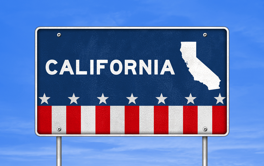 California road sign